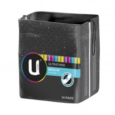 U by Kotex 高洁丝 超薄卫生巾 正常无护翼版 14片装 不含荧光剂 